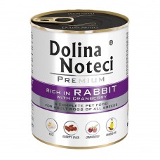 Dolina Noteci Premium Корм консервований для собак з кроликом та журавлиною,800 гр
