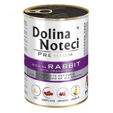 Dolina Noteci Premium Корм консервований для собак з кроликом та журавлиною,400 гр