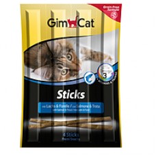 GimCat Sticks Salmon & Trout Колбаски для кошек с лососем и форелью