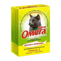 ОМЕГА для Котов 90 таб Протеином и L-Карнетином		