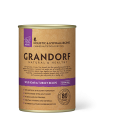 GRANDORF консервы для собак с Диким Кабаном и Индейкой