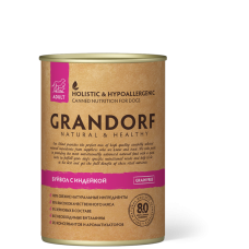 GRANDORF консервы для собак с Буйволом и Индейкой