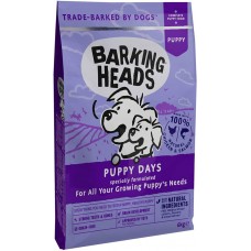 Barking Heads Puppy Days Grain Free для щенков с лососем и курицей 6кг