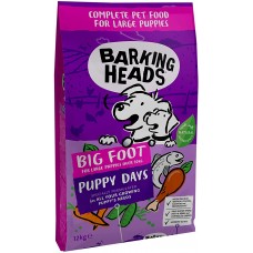 Barking Heads Puppy Days Grain Free для щенков с лососем и курицей 12кг
