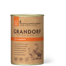 GRANDORF консервы для собак с Гусем и Индейкой