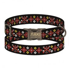 Ошейник для Собак Barksi Urban Нейлоновый с Металлической Пряжкой Antiq Вышиванка Черный